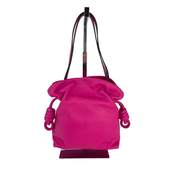 Loewe Nappa Pink Flamenco Medium Knot Shoulder Bag - Picture 1 of 13